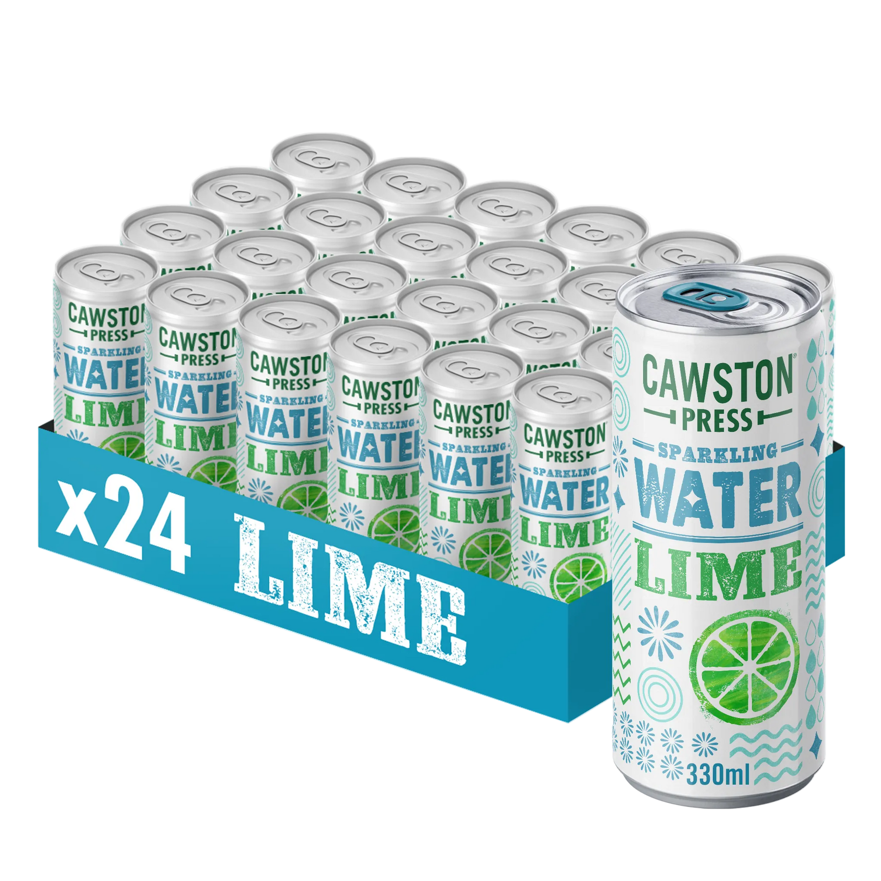 Sparkling Water Lime 330ml (24 Pack)