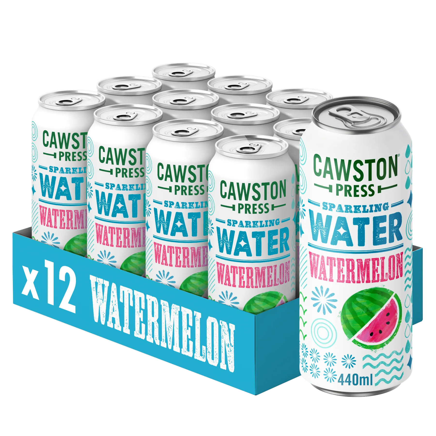 Sparkling Water Watermelon 440ml (12 Pack)